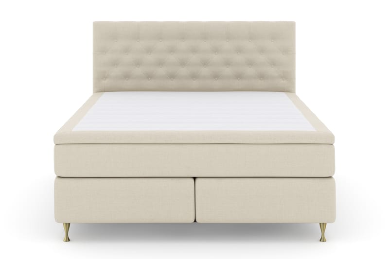 Komplett Sengepakke Choice No 4 180x200 Fast - Beige|Gullben - Møbler - Senger - Kontinentalsenger