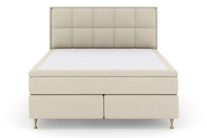 Komplett Sengepakke Choice No 4 180x200 Fast - Beige|Gullben - Møbler - Senger - Kontinentalsenger