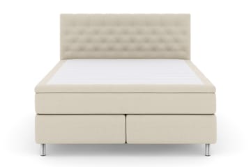 Komplett Sengepakke Choice No 4 180x200 Fast - Beige|Metallben - Møbler - Senger - Kontinentalsenger