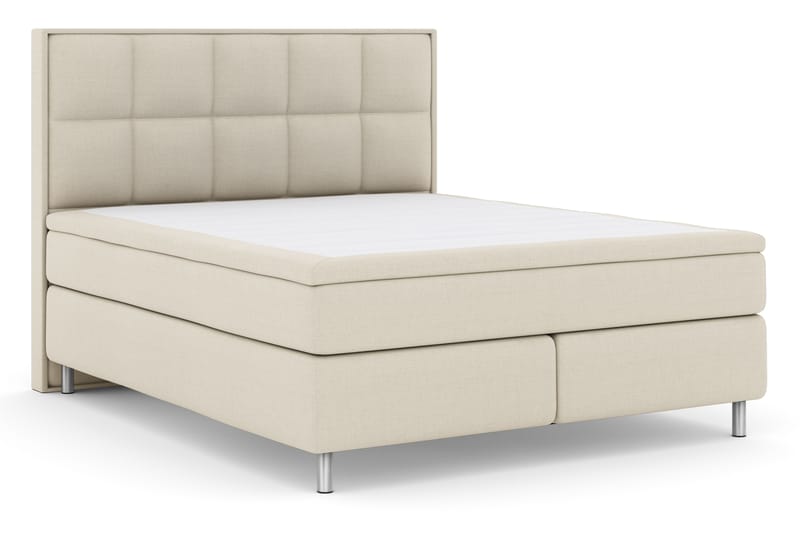 Komplett Sengepakke Choice No 4 180x200 Fast - Beige|Metallben - Møbler - Senger - Kontinentalsenger