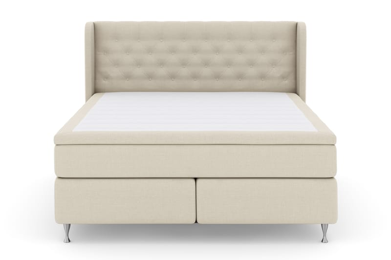 Komplett Sengepakke Choice No 4 180x200 Fast - Beige|Sølvben - Møbler - Senger - Kontinentalsenger