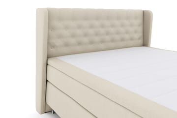 Komplett Sengepakke Choice No 4 180x200 Fast - Beige|Sølvben - Møbler - Senger - Kontinentalsenger