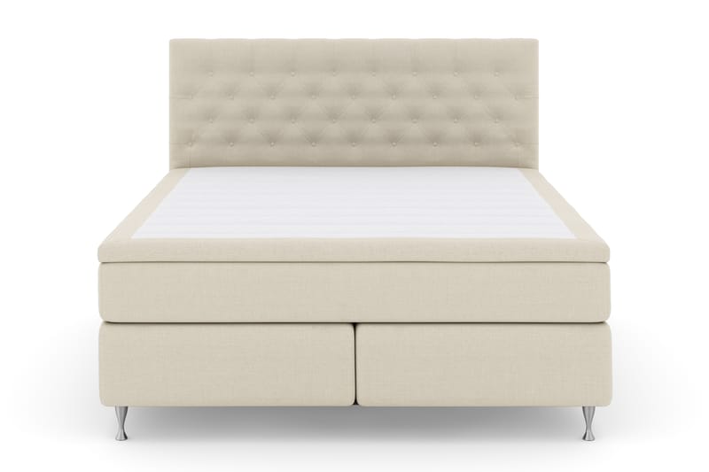 Komplett Sengepakke Choice No 4 180x200 Fast - Beige|Sølvben - Møbler - Senger - Kontinentalsenger