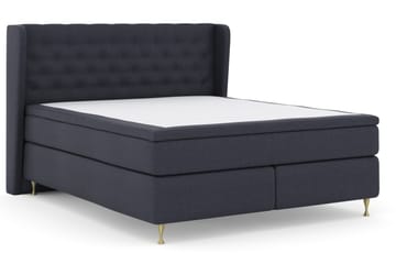 Komplett Sengepakke Choice No 4 180x200 Fast - Blå|Gullben - Møbler - Senger - Kontinentalsenger