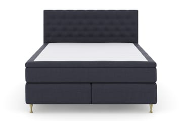 Komplett Sengepakke Choice No 4 180x200 Fast - Blå|Gullben - Møbler - Senger - Kontinentalsenger