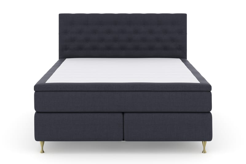 Komplett Sengepakke Choice No 4 180x200 Fast - Blå|Gullben - Møbler - Senger - Kontinentalsenger