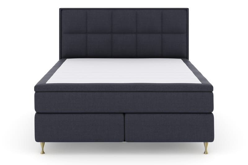 Komplett Sengepakke Choice No 4 180x200 Fast - Blå|Gullben - Møbler - Senger - Kontinentalsenger