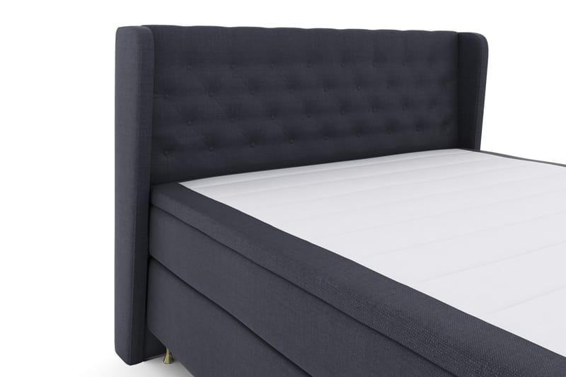 Komplett Sengepakke Choice No 4 180x200 Fast - Blå|Gullben - Møbler - Senger - Kontinentalsenger