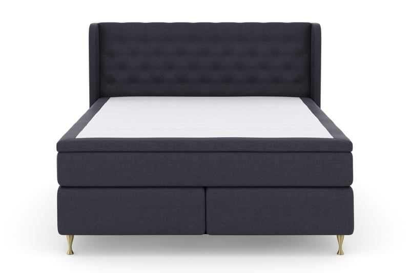 Komplett Sengepakke Choice No 4 180x200 Fast - Blå|Gullben - Møbler - Senger - Kontinentalsenger
