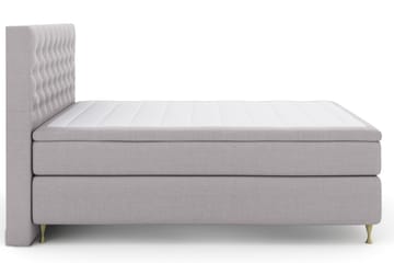 Komplett Sengepakke Choice No 4 180x200 Fast - Lysegrå|Gullben - Møbler - Senger - Kontinentalsenger