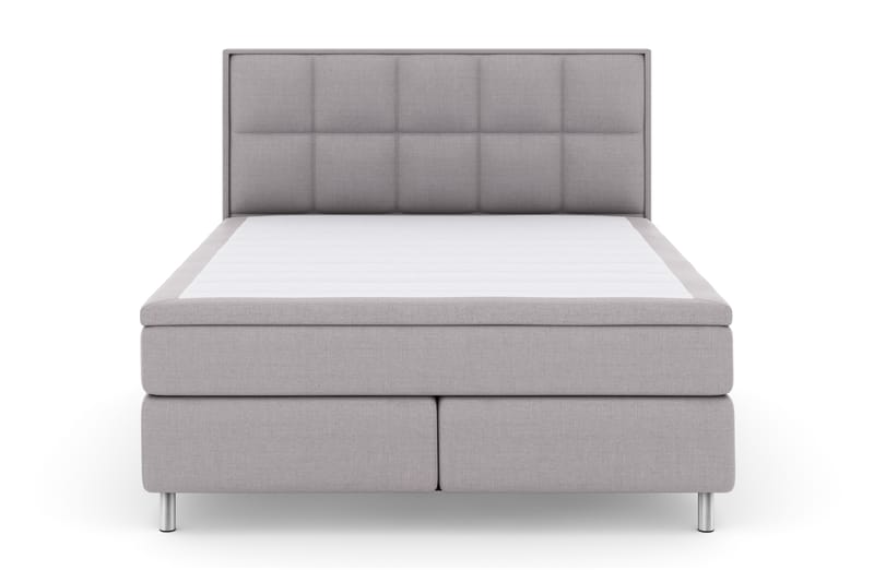 Komplett Sengepakke Choice No 4 180x200 Fast - Lysegrå|Metallben - Møbler - Senger - Kontinentalsenger