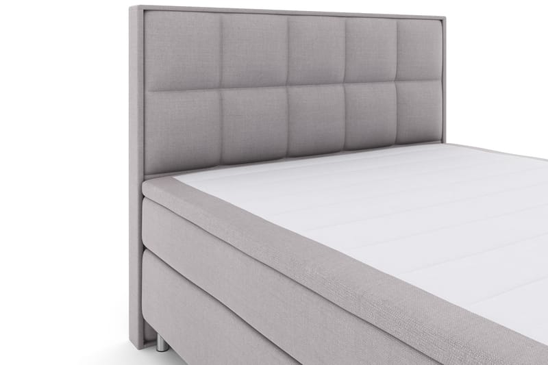Komplett Sengepakke Choice No 4 180x200 Fast - Lysegrå|Metallben - Møbler - Senger - Kontinentalsenger