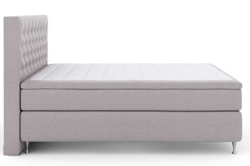Komplett Sengepakke Choice No 4 180x200 Fast - Lysegrå|Sølvben - Møbler - Senger - Kontinentalsenger
