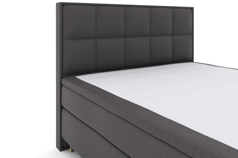 Komplett Sengepakke Choice No 4 180x200 Fast - Mørkegrå|Gullben - Møbler - Senger - Kontinentalsenger