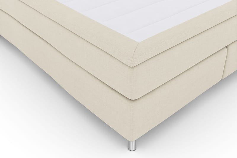 Komplett Sengepakke Choice No 4 180x200 Fast/Medium - Beige|Metallben - Kontinentalsenger - Dobbeltsenger - Komplett sengepakke