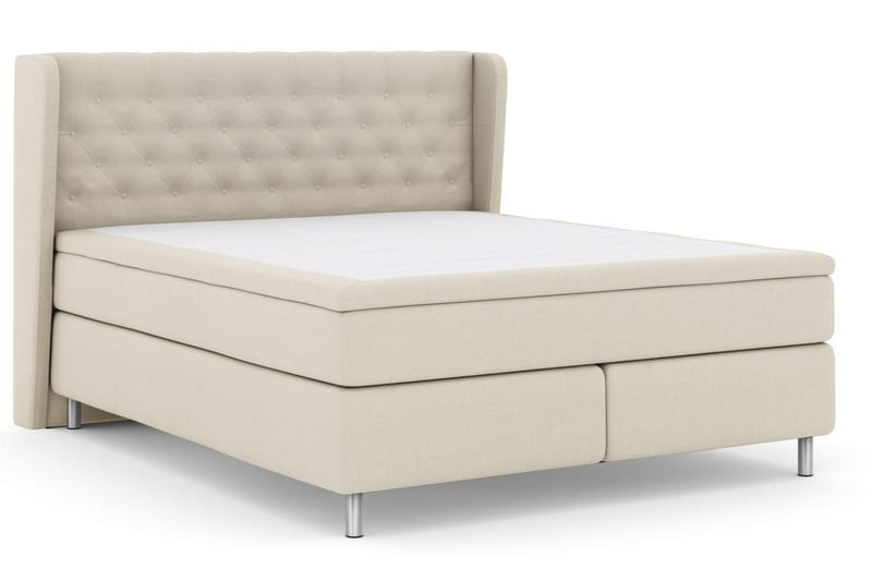 Komplett Sengepakke Choice No 4 180x200 Fast/Medium - Beige|Metallben - Møbler - Senger - Kontinentalsenger
