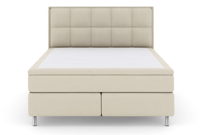 Komplett Sengepakke Choice No 4 180x200 Fast/Medium - Beige|Metallben - Kontinentalsenger - Dobbeltsenger - Komplett sengepakke