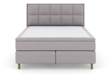 Komplett Sengepakke Choice No 4 180x200 Fast/Medium - Lysegrå|Kobberben - Møbler - Senger - Kontinentalsenger