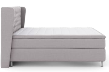 Komplett Sengepakke Choice No 4 180x200 Fast/Medium - Lysegrå|Metallben - Møbler - Senger - Kontinentalsenger