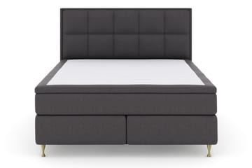 Komplett Sengepakke Choice No 4 180x200 Fast/Medium - Mørkegrå|Gullben - Møbler - Senger - Kontinentalsenger