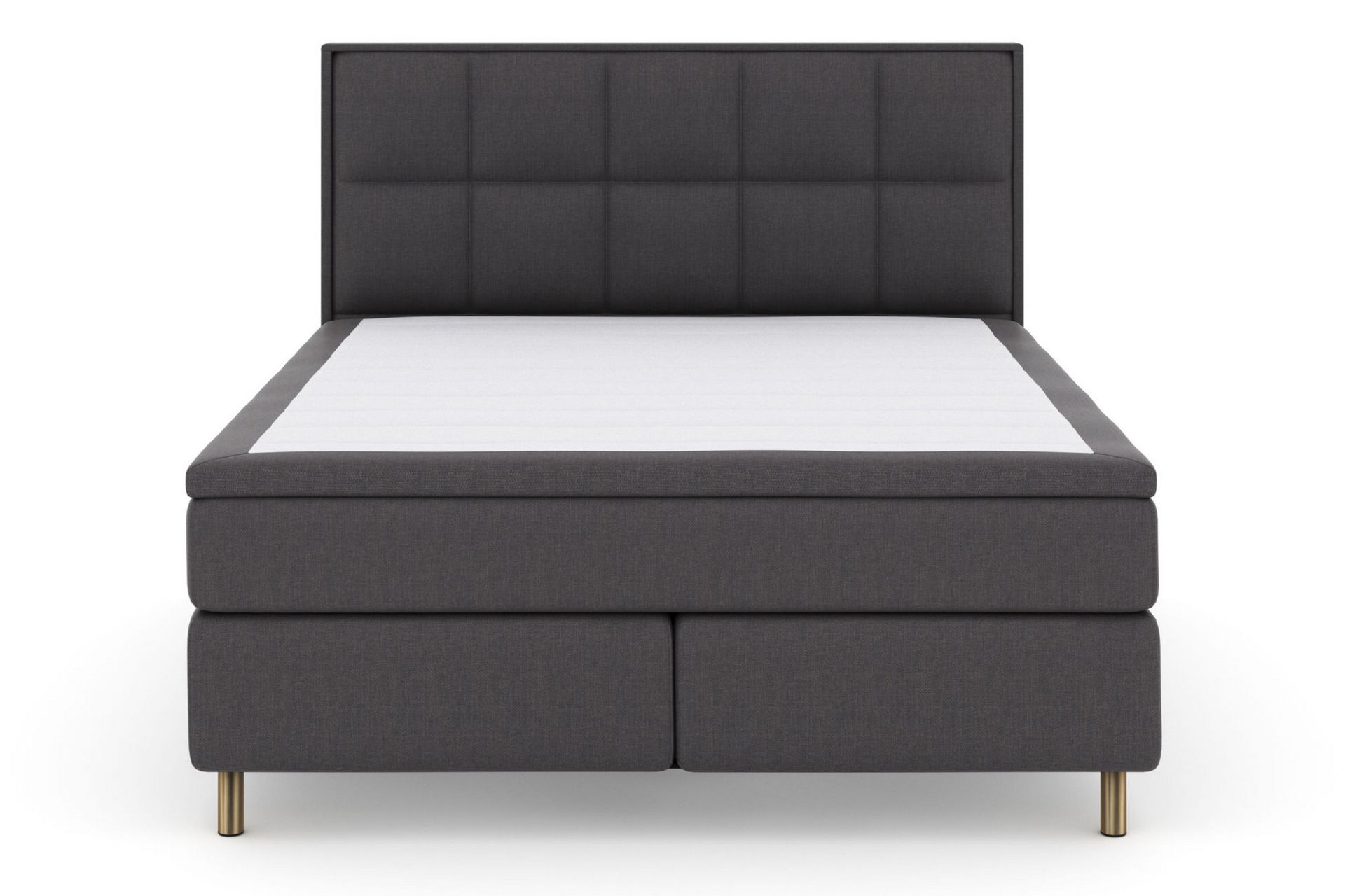 Komplett Sengepakke Choice No 4 180x200 Fast/Medium - Mørkegrå|Kobberben - Møbler - Senger - Kontinentalsenger