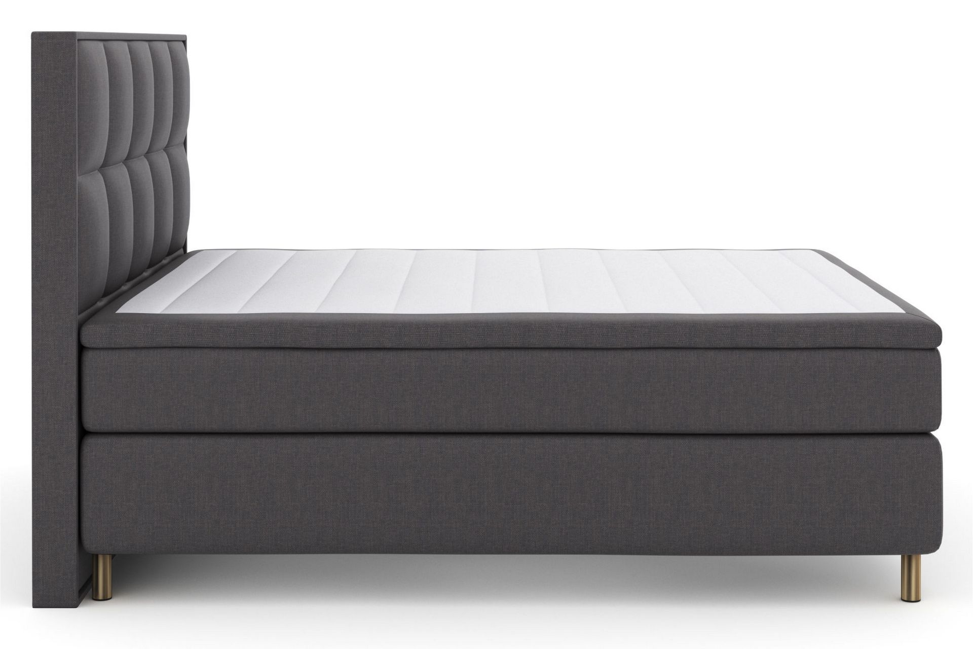 Komplett Sengepakke Choice No 4 180x200 Fast/Medium - Mørkegrå|Kobberben - Møbler - Senger - Kontinentalsenger