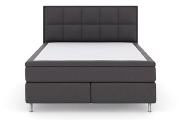 Komplett Sengepakke Choice No 4 180x200 Fast/Medium - Mørkegrå|Metallben - Møbler - Senger - Kontinentalsenger