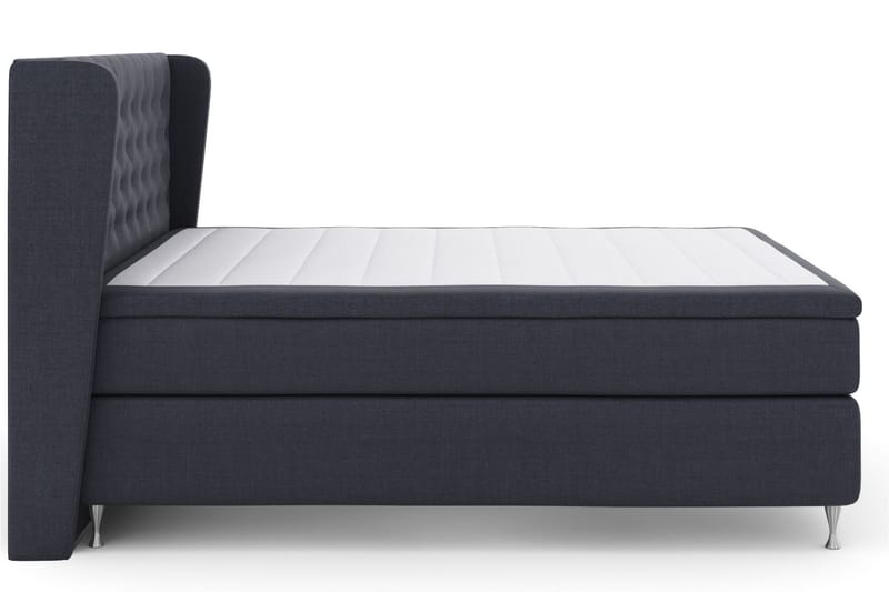 Komplett Sengepakke Choice No 4 180x200 Medium - Blå|Sølvben - Møbler - Senger - Kontinentalsenger