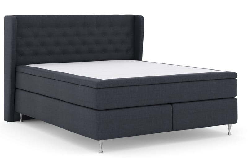 Komplett Sengepakke Choice No 4 180x200 Medium - Blå|Sølvben - Møbler - Senger - Kontinentalsenger