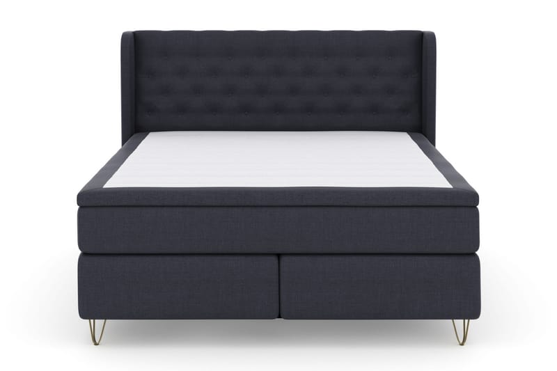 Komplett Sengepakke Choice No 4 180x200 Medium - Blå|V-formede Metallben - Møbler - Senger - Kontinentalsenger
