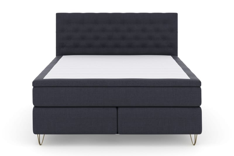 Komplett Sengepakke Choice No 4 180x200 Medium - Blå|V-formede Metallben - Møbler - Senger - Kontinentalsenger