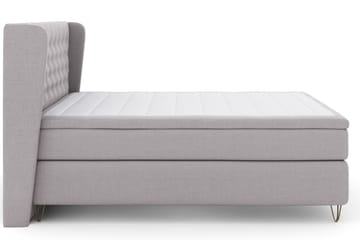 Komplett Sengepakke Choice No 4 180x200 Medium - Lysegrå|V-formede Metallben - Møbler - Senger - Kontinentalsenger