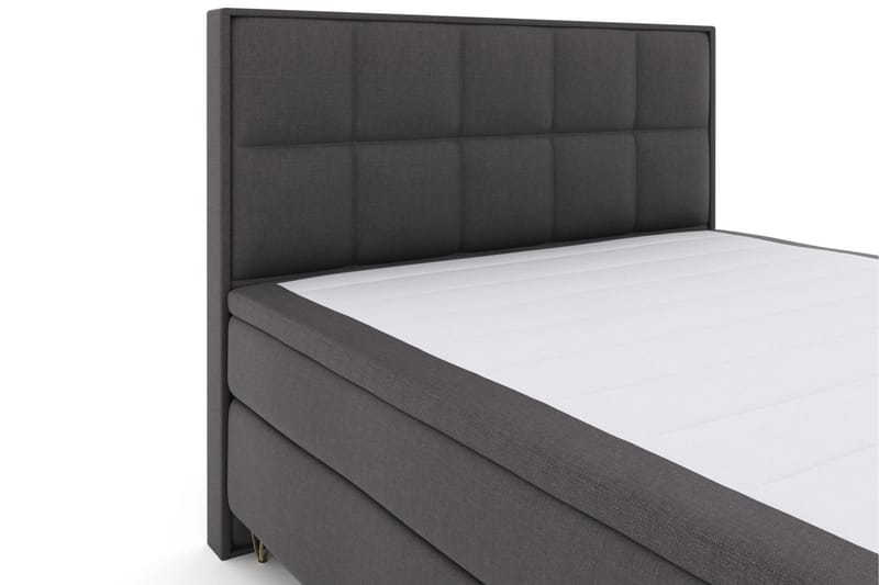 Komplett Sengepakke Choice No 4 180x200 Medium - Mørkegrå|V-formede Metallben - Møbler - Senger - Kontinentalsenger