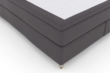Komplett Sengepakke Choice No 4 180x200 Medium - Mørkegrå|V-formede Metallben - Møbler - Senger - Kontinentalsenger