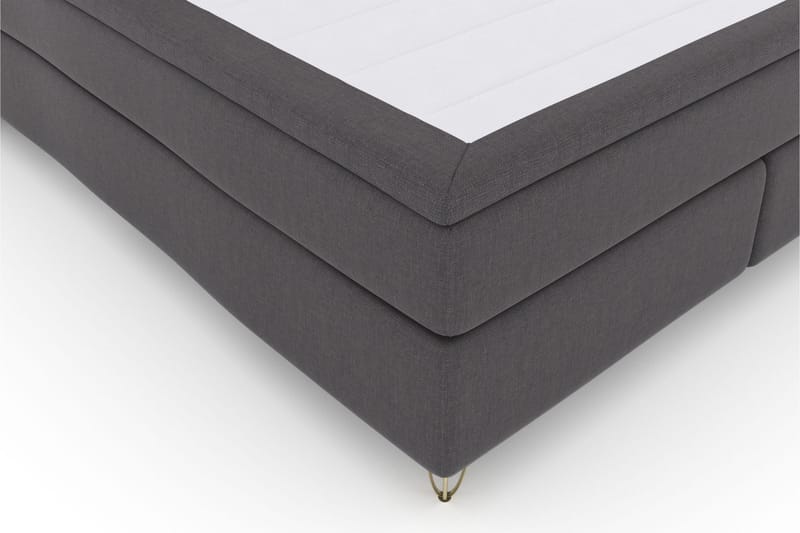 Komplett Sengepakke Choice No 4 180x200 Medium - Mørkegrå|V-formede Metallben - Møbler - Senger - Kontinentalsenger