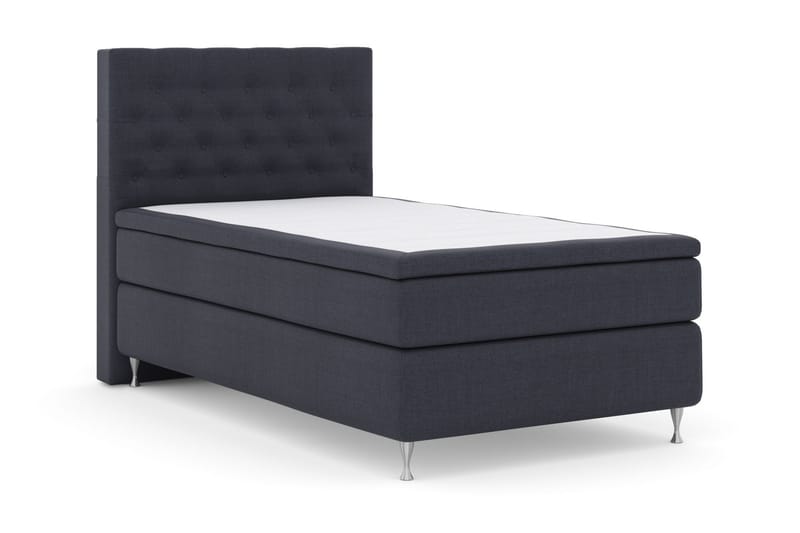 Komplett Sengepakke Choice No 5 120x200 Fast Watergel - Blå|Sølvben - Møbler - Senger - Kontinentalsenger