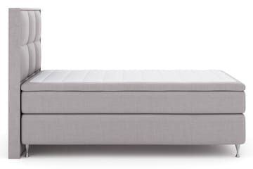 Komplett Sengepakke Choice No 5 120x200 Fast Watergel - Lysegrå|Sølvben - Møbler - Senger - Kontinentalsenger