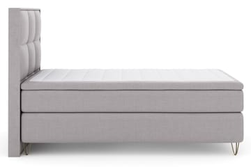 Komplett Sengepakke Choice No 5 120x200 Fast Watergel - Lysegrå|V-formede Metallben - Møbler - Senger - Kontinentalsenger