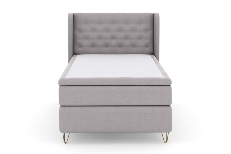 Komplett Sengepakke Choice No 5 120x200 Medium Lateks - Lysegrå|V-formede Metallben - Møbler - Senger - Enkeltsenger
