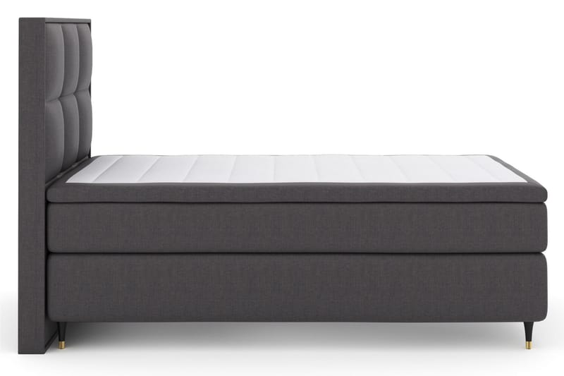 Komplett Sengepakke Choice No 5 120x200 Medium Lateks - Mørkegrå|Gullben - Møbler - Senger - Kontinentalsenger
