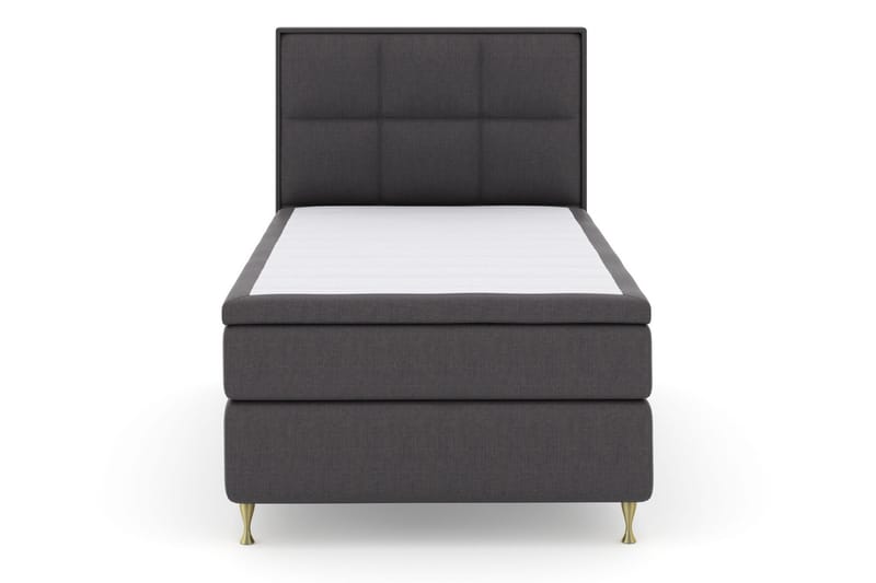 Komplett Sengepakke Choice No 5 120x200 Medium Lateks - Mørkegrå|Gullben - Møbler - Senger - Kontinentalsenger