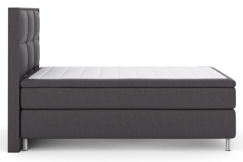 Komplett Sengepakke Choice No 5 120x200 Medium Lateks - Mørkegrå|Metallben - Kontinentalsenger - Komplett sengepakke