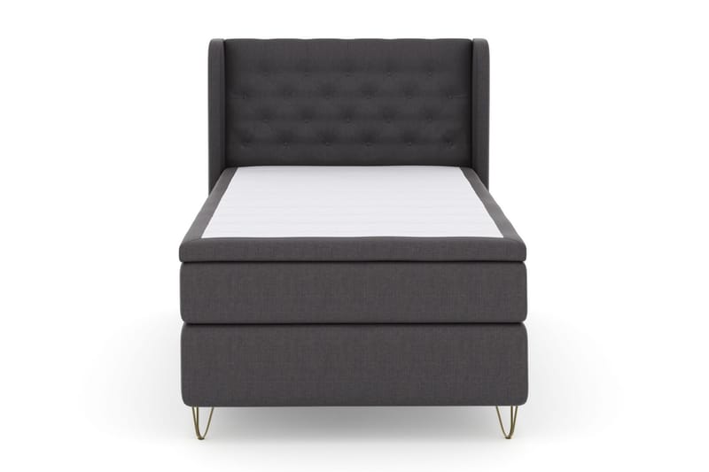 Komplett Sengepakke Choice No 5 120x200 Medium Lateks, Mørkegrå|V-formede Metallben