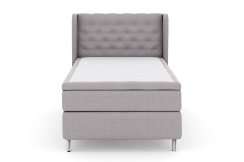 Komplett Sengepakke Choice No 5 120x200 Medium Watergel - Lysegrå|Metallben - Møbler - Senger - Kontinentalsenger