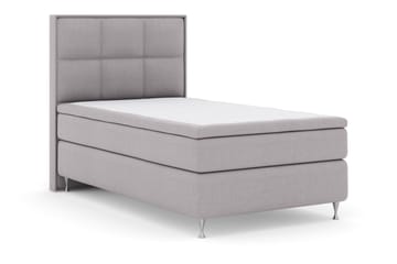 Komplett Sengepakke Choice No 5 120x200 Medium Watergel - Lysegrå|Sølvben - Møbler - Senger - Kontinentalsenger