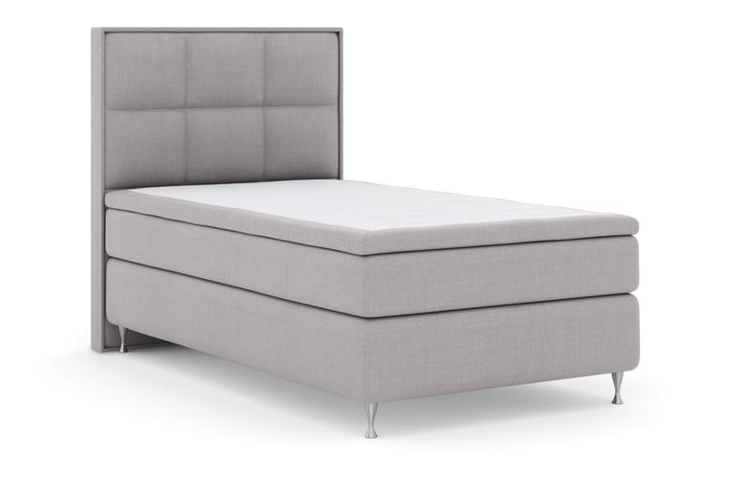 Komplett Sengepakke Choice No 5 120x200 Medium Watergel - Lysegrå|Sølvben - Møbler - Senger - Kontinentalsenger