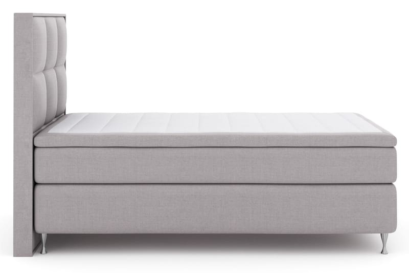 Komplett Sengepakke Choice No 5 120x200 Medium Watergel - Lysegrå|Sølvben - Møbler - Senger - Kontinentalsenger
