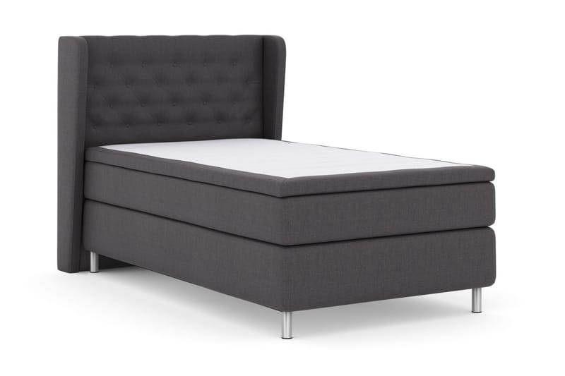 Komplett Sengepakke Choice No 5 120x200 Medium Watergel - Mørkegrå|Metallben - Møbler - Senger - Kontinentalsenger