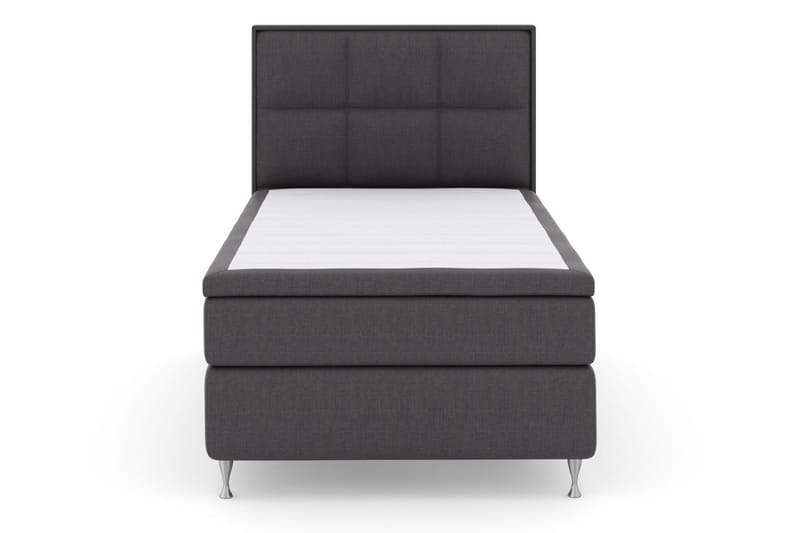 Komplett Sengepakke Choice No 5 120x200 Medium Watergel - Mørkegrå|Sølvben - Møbler - Senger - Kontinentalsenger