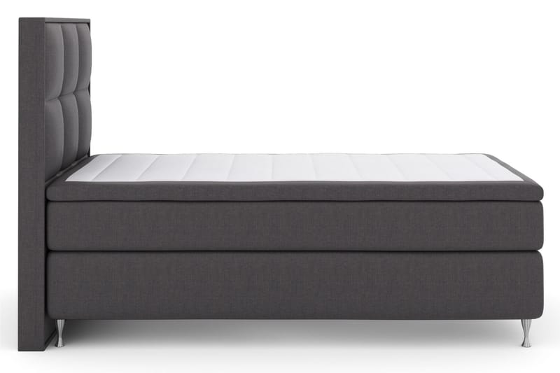 Komplett Sengepakke Choice No 5 120x200 Medium Watergel - Mørkegrå|Sølvben - Møbler - Senger - Kontinentalsenger
